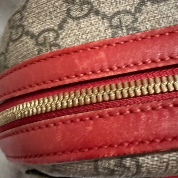 Gucci Backpack Monogram GG Supreme Flower Snake Patches Small Red main image 9